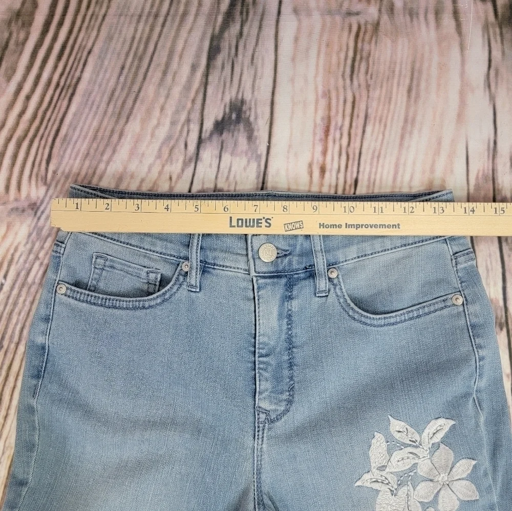 Martha Stewart Embroidered 5-Pocket Ankle Jeans - Picture 12 of 14